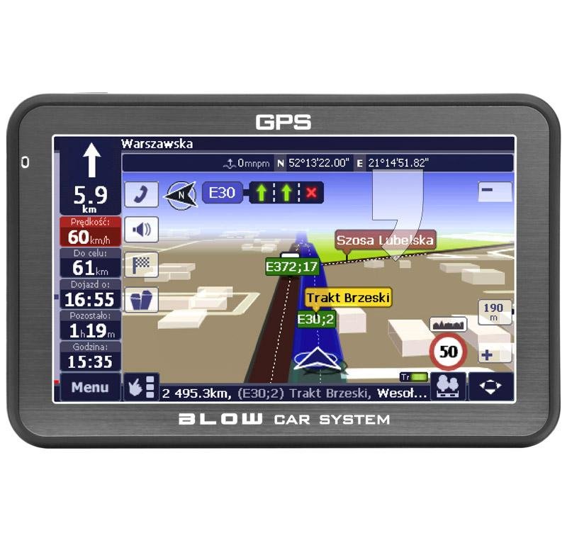 BLOW GPS50YBT Nawigacja AutoMapa Europy Blow Motoryzacja Sklep