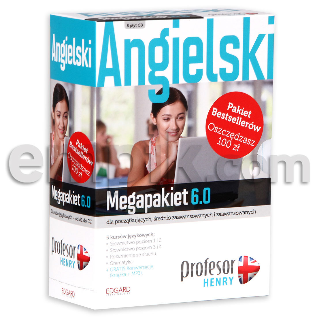 Profesor Henry Intensywny Kurs Angielski A1 B2 Język angielski. Profesor Henry Megapakiet 6.0 (PC) - | Gry i programy