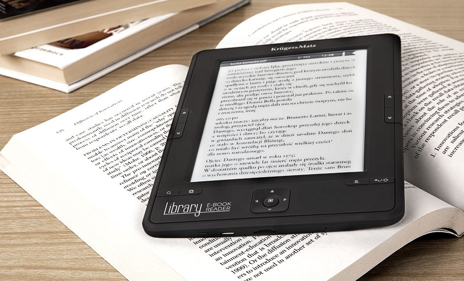 Czytnik ebooków KRUGER&MATZ Library KM0199 + 1000 ebooków Krüger