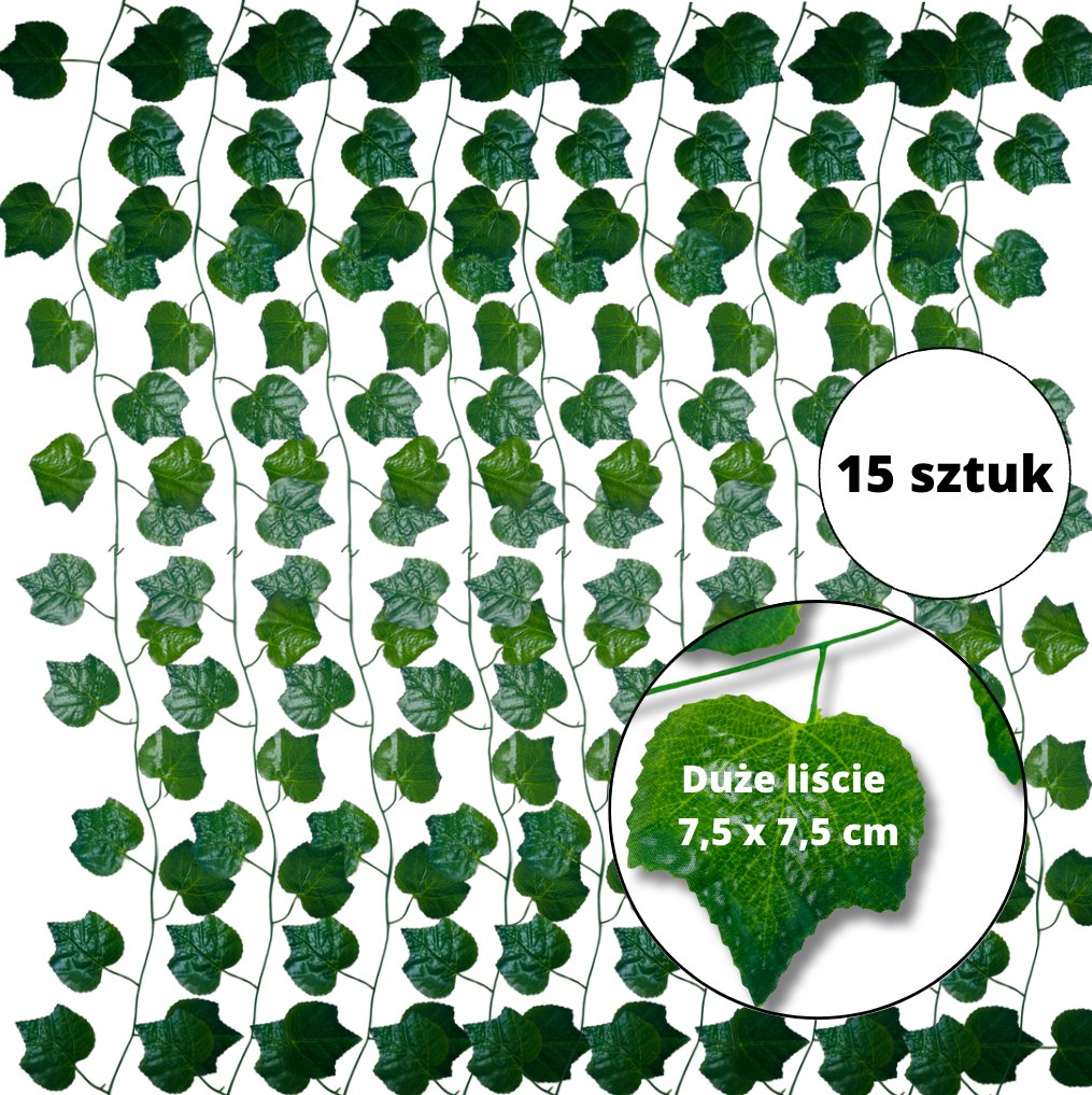 Szt Girlanda Z Bluszczu Bluszcz Zwisy Z Bluszczu Zielone Ciany