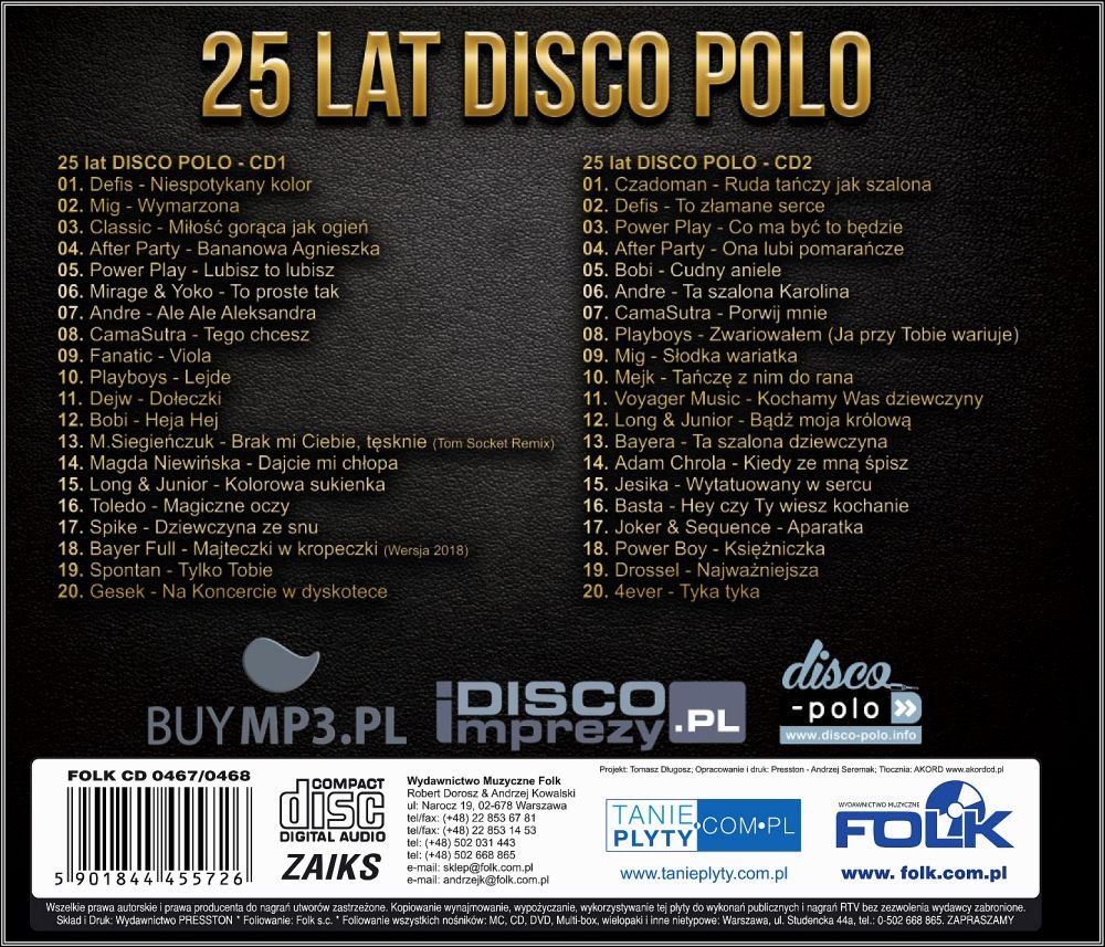 Lat Disco Polo Various Artists Muzyka Sklep Empik