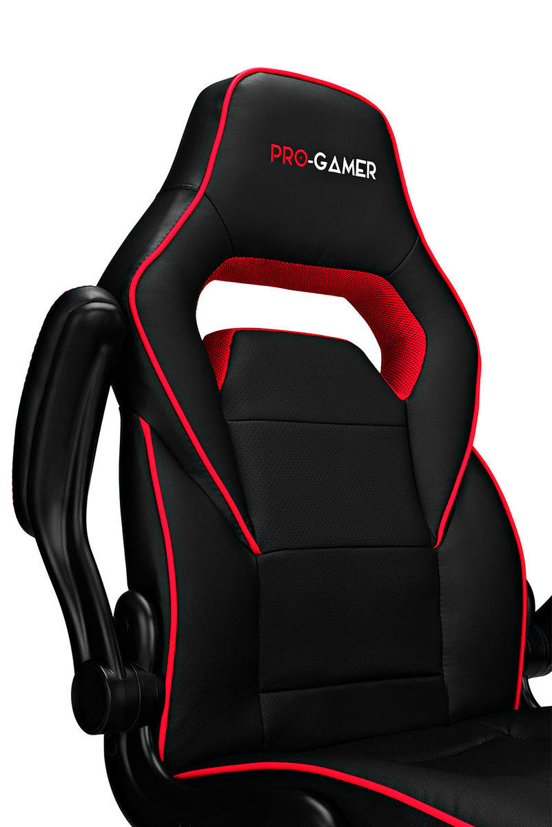 Fotel Gamingowy Pro Gamer Strike Czarno Czerwony X X Cm Pro