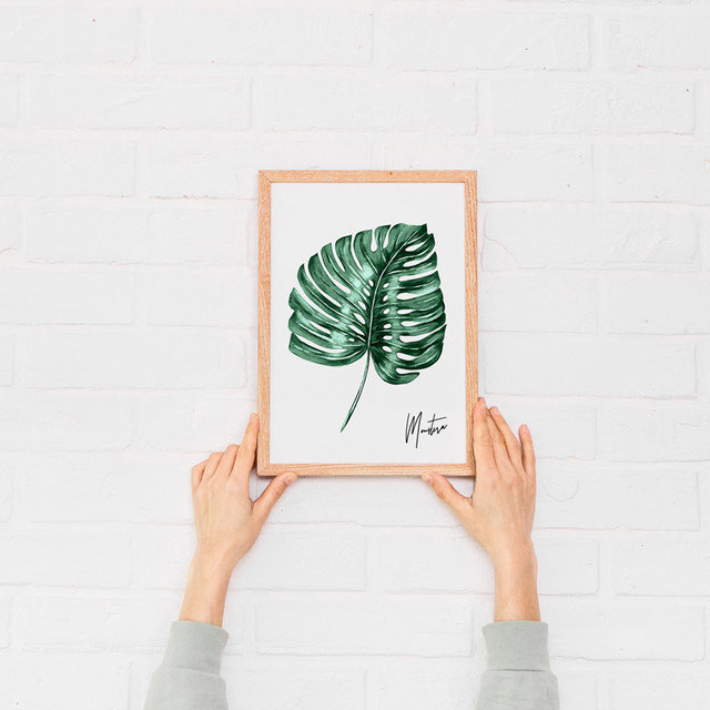 Plakat Hog Studio Monstera Plakat A X Cm Hog Studio Sklep