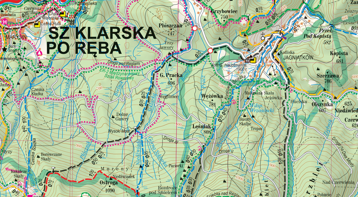 Sudety Zachodnie Mapa Turystyczna 1 60 000 Opracowanie Zbiorowe