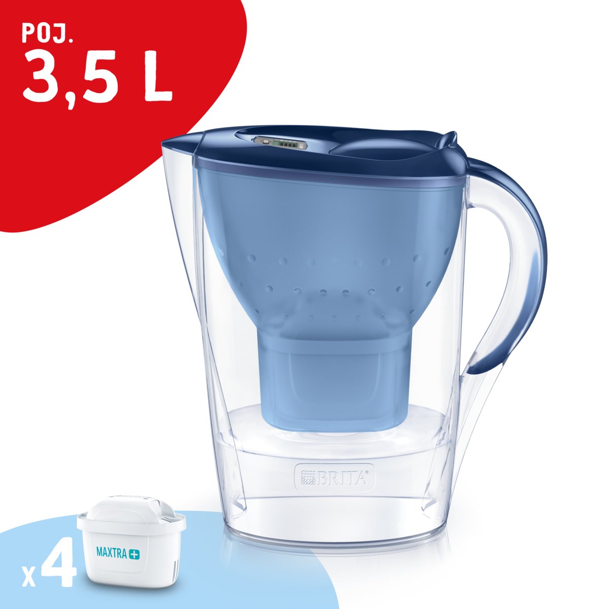 Brita Dzbanek Filtruj Cy Marella Xl Mxplus Niebieski Filtry