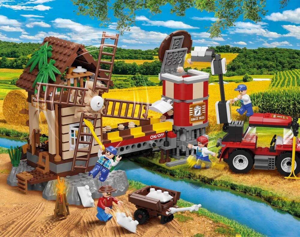 Klocki Lego Farma Gospodarstwo Rolnicze M Yn Wiatrak Ci Gnik Traktor