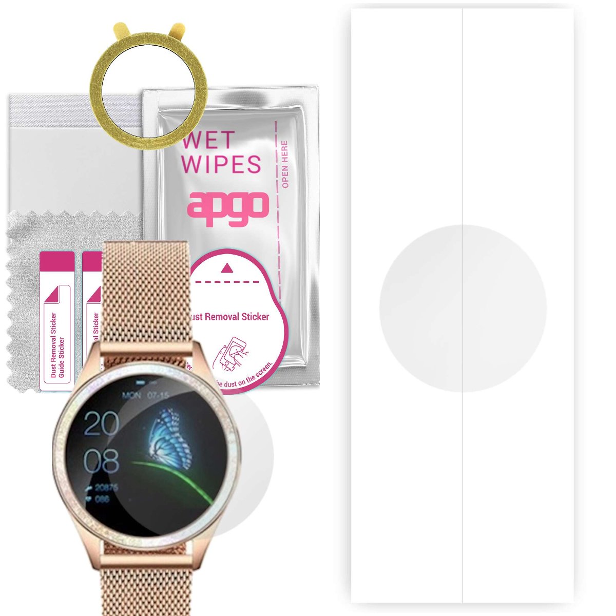 1x Folia hydrożelowa do Oro Med Oro Smart Cristal apgo Smartwatch