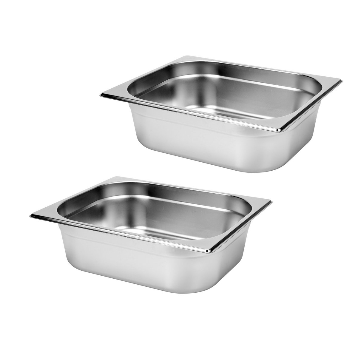 2 X Pojemnik Do Bemaru GASTRONOMIA 100 Mm Stal Nierdzewna GN1 2