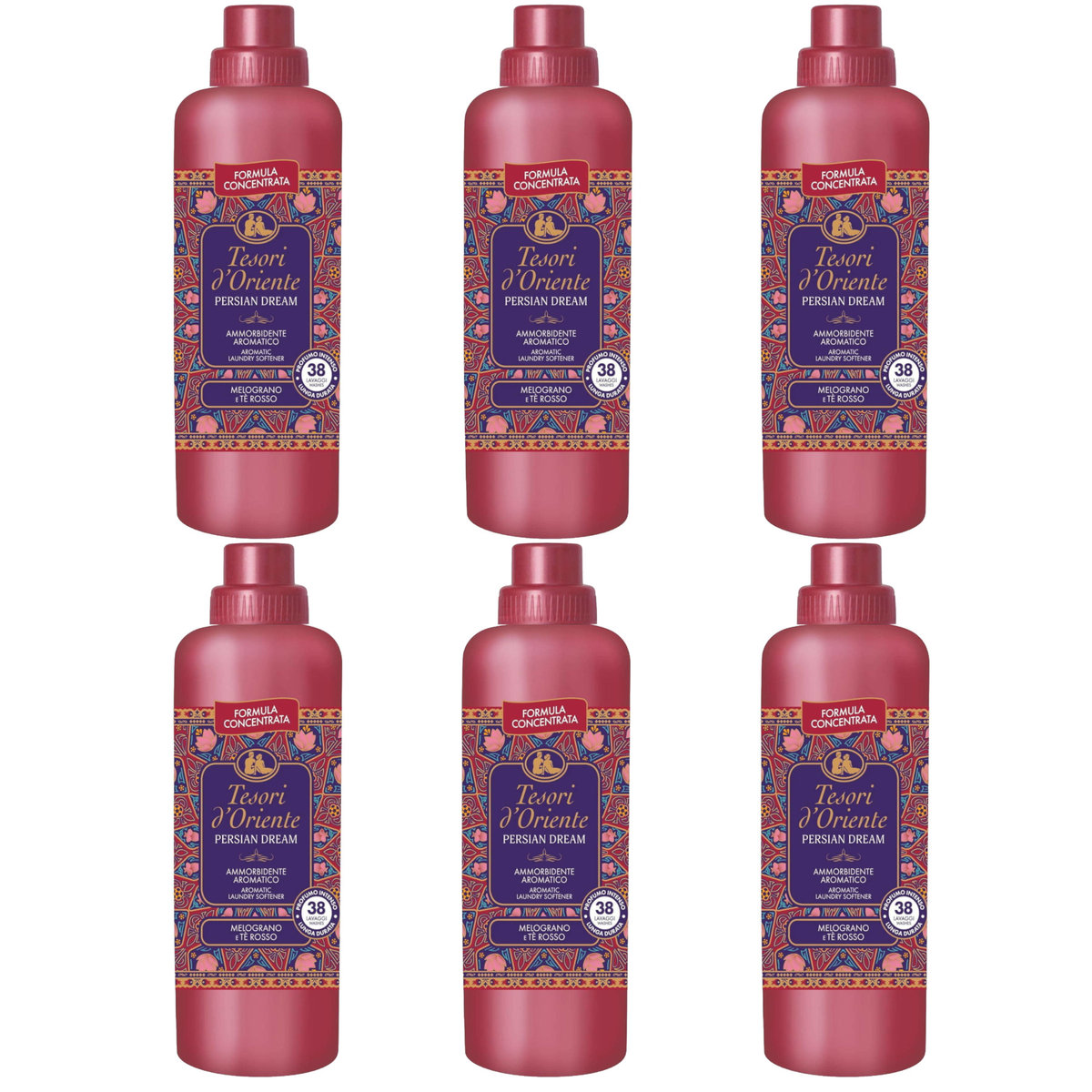 6x Płyn do płukania TESORI D ORIENTE Persian Dream 38 płukań 760 ml