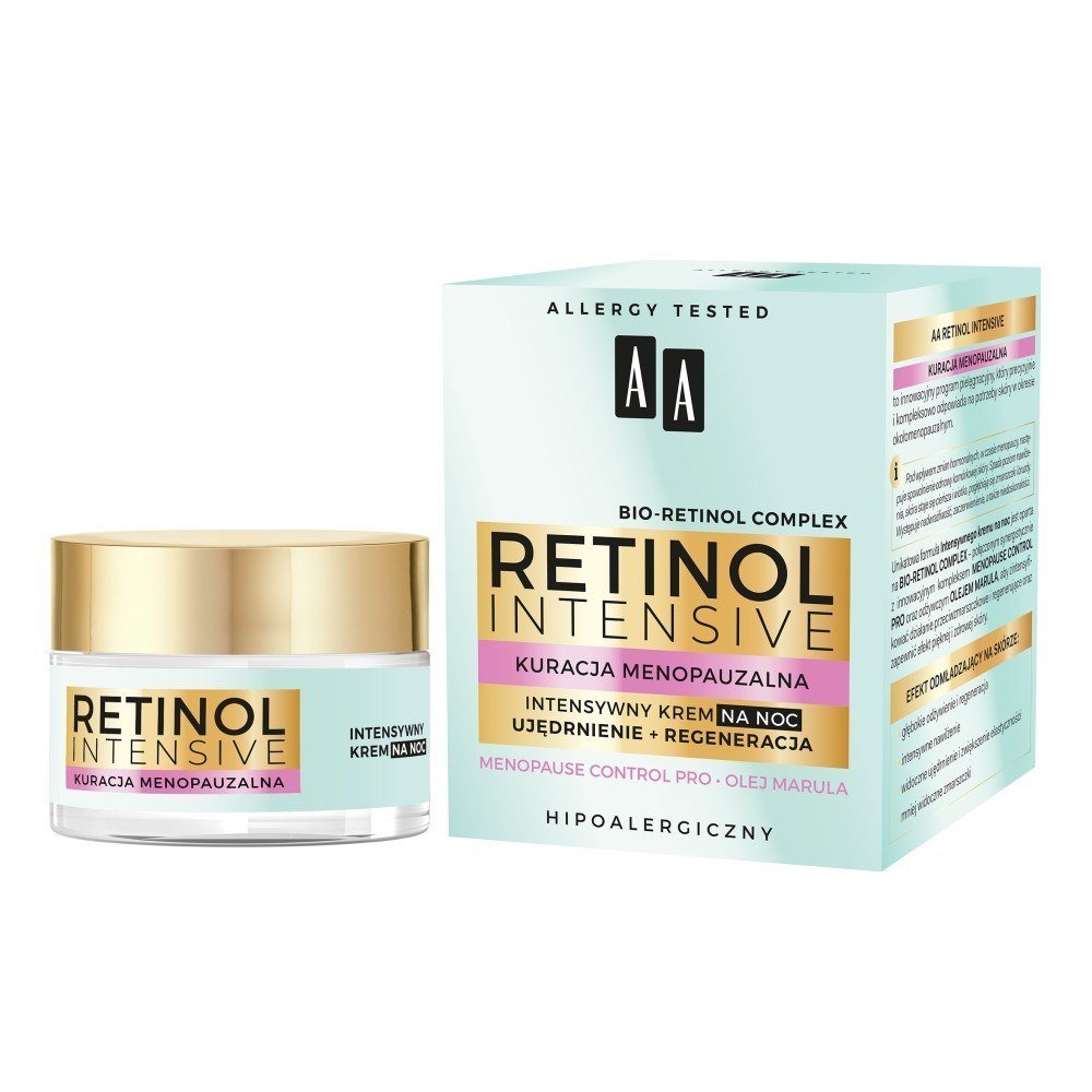 AA Retinol Intensive Kuracja Menopauzalna Intensywny Krem Na Noc