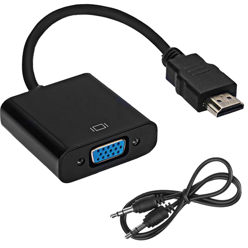 Adapter Przejściówka Konwerter z HDMI na VGA Audio ISO TRADE Iso