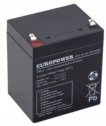 Akumulator EUROPOWER EP 5 12 12 V 5 Ah Europower Sklep EMPIK