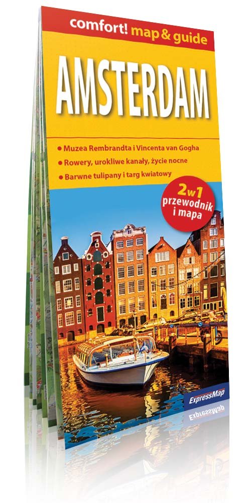 Amsterdam 2w1 Przewodnik i mapa Opracowanie zbiorowe Książka w Empik