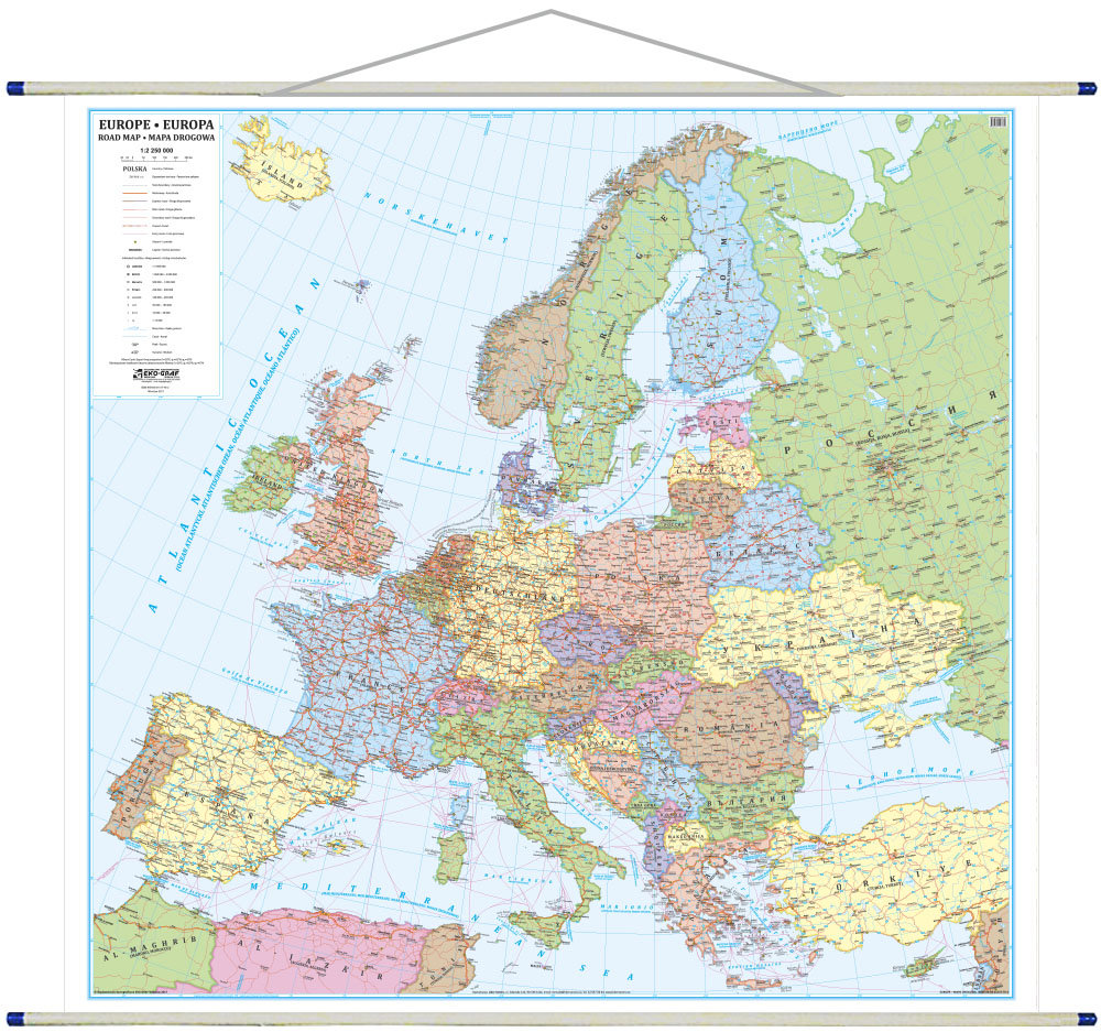 Artglob Mapa Cienna Polityczna Europa Artglob Sklep