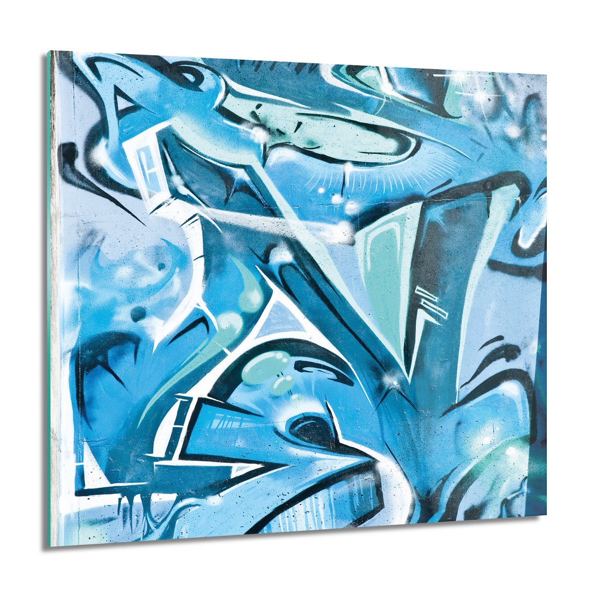 Artprintcave Graffiti Litery Kwadrat Foto Szklane Cienne X Cm