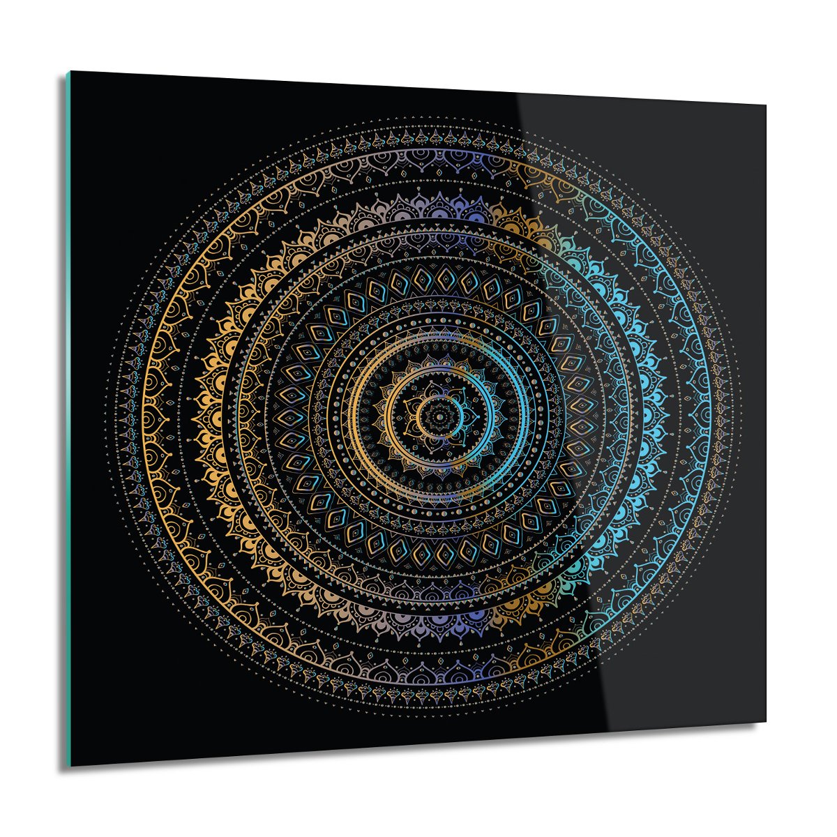 ArtprintCave Mandala Indie obraz szklany ścienny 60x60 cm