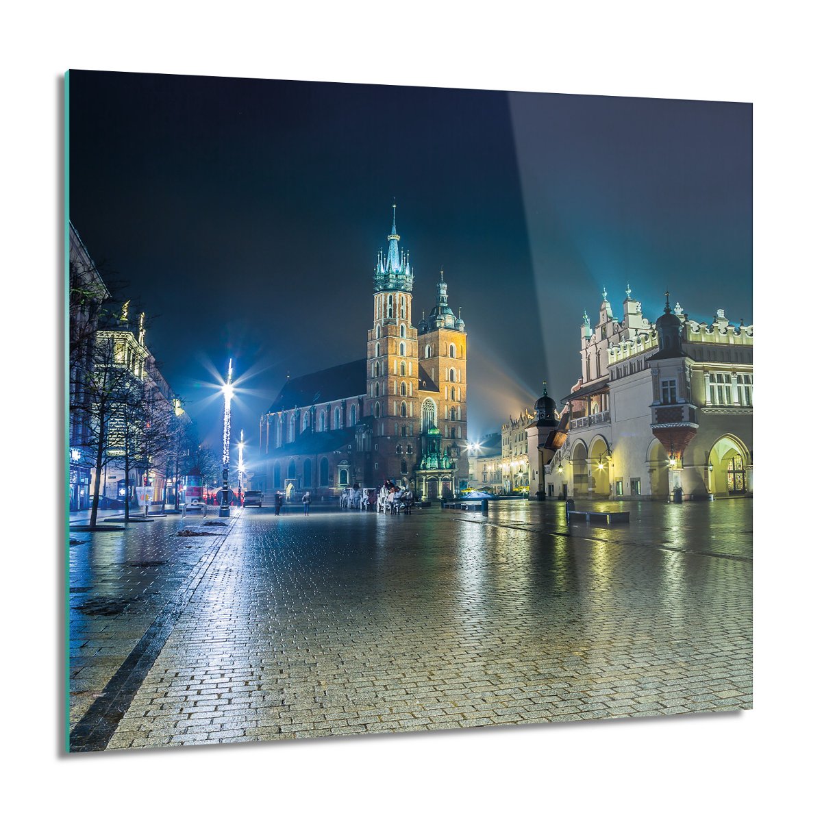 Artprintcave Miasto Rynek Noc Obraz Na Szkle Na Cian X Cm