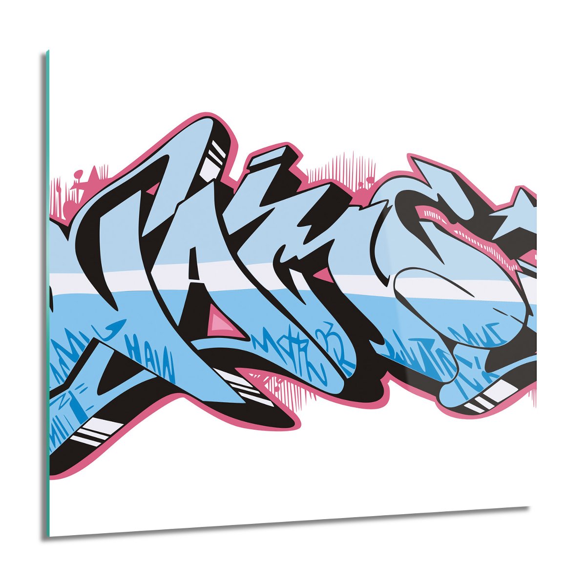 Artprintcave Napis Graffiti D Obraz Na Szkle Na Cian X Cm