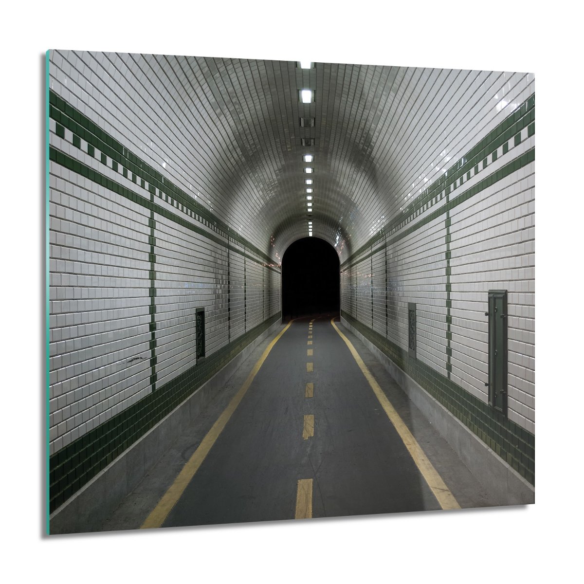 ArtprintCave Obraz na szkle Tunel ulica cegła 60x60 cm