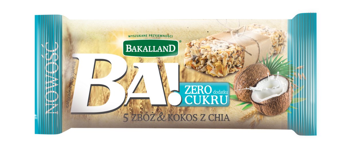 Ba Bakalland baton 5 zbóż kokos chia 30g Bakalland Sklep EMPIK