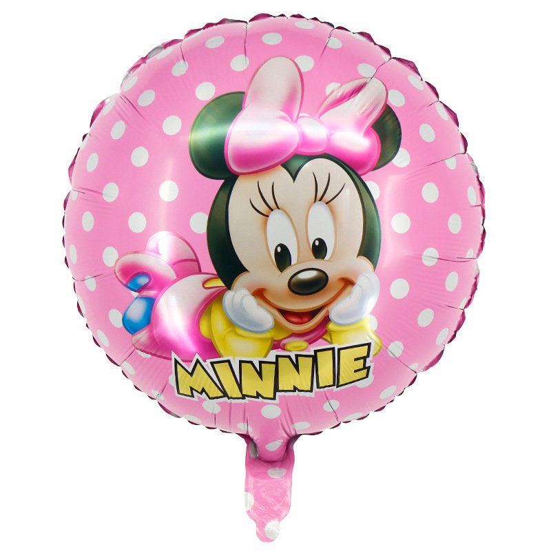 Balon foliowy Myszka Minnie okrągły 18 Party spot Przyjęcia i