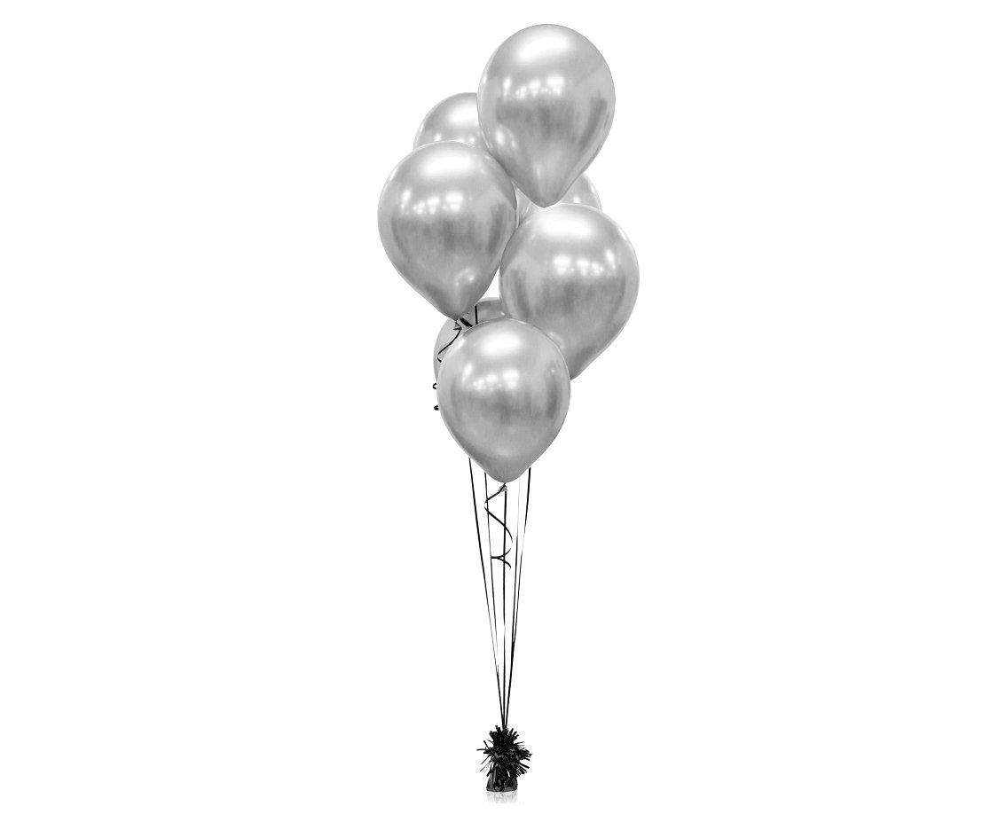 Balony Beauty Charm platynowe srebrne 12 7 szt GoDan Przyjęcia