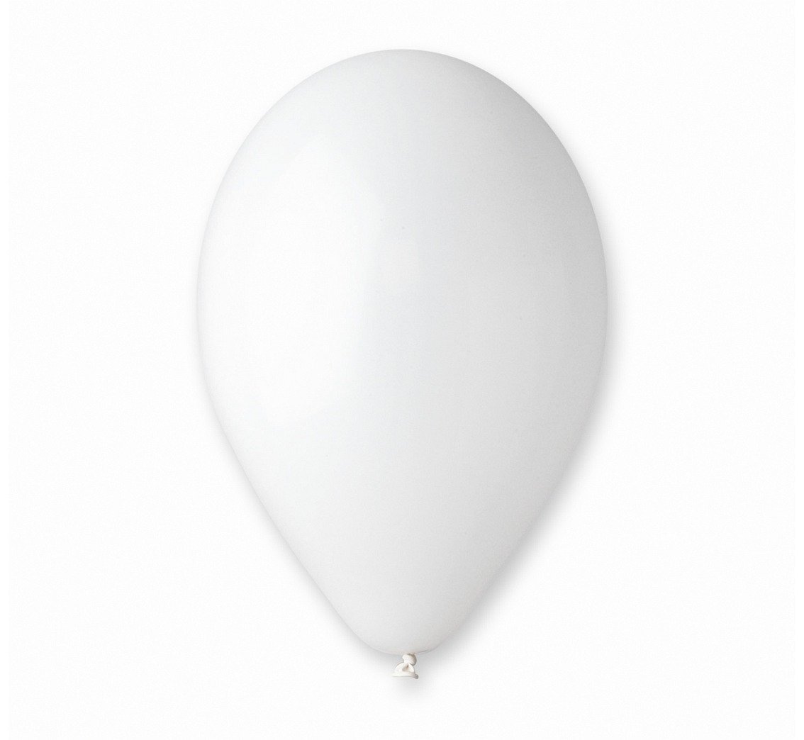 Balony G90 Pastel 10 Białe 01 50 Szt Gemar Przyjęcia i okazje