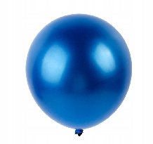 Balony Na Urodziny Niebieski Niebieska Chromowane Chrom Metaliczne