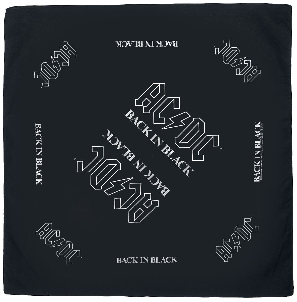 Bandana AC DC BACK IN BLACK Inna Marka Sklep EMPIK