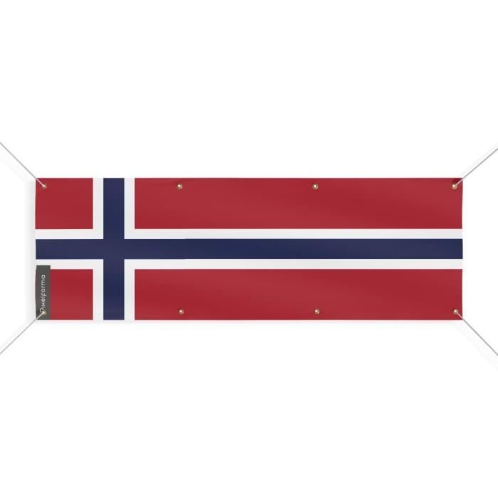 Baner z flagą Norwegii 8 oczek 100x300 cm Inny producent majster PL