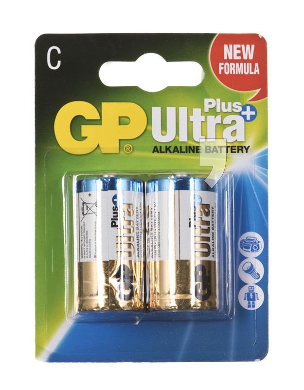 Bateria Alkaliczna C GP BATTERY Ultra Plus 14AUP U2 1 5 V 2 Szt GP