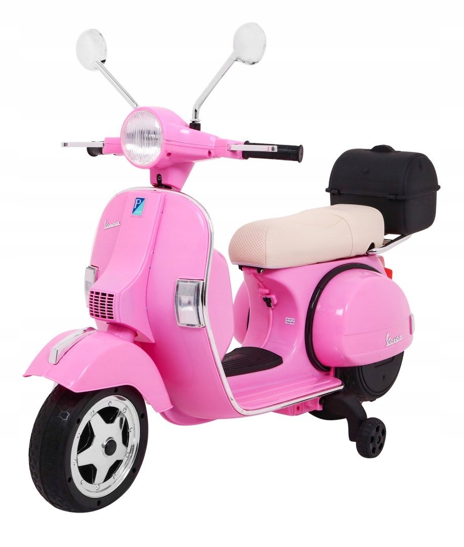 Bemi Skuter na akumulator Vespa 2x25W 12V Różowy Bemi Sklep EMPIK