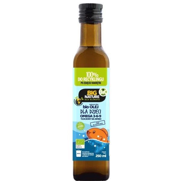 Big Nature Olej Dla Dzieci OMEGA 3 6 9 250 Ml Bio Big Nature Sklep