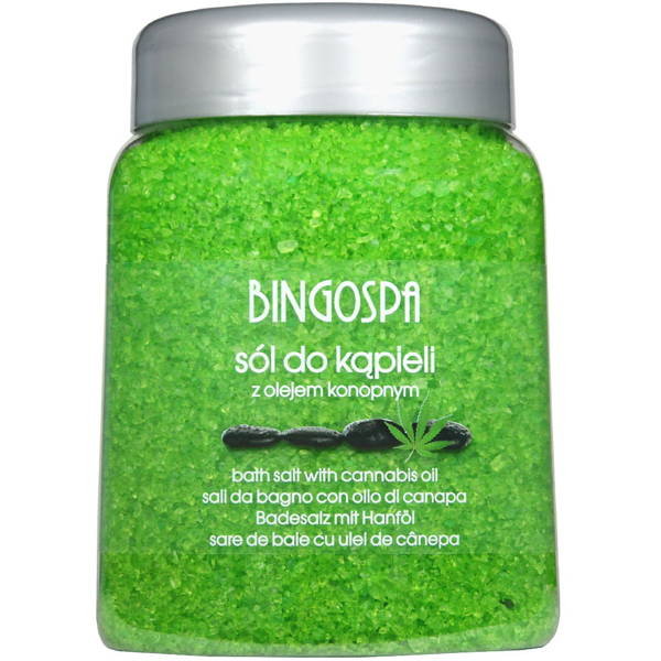 BINGOSPA Sól do kąpieli z olejem konopnym 850g Sklep EMPIK