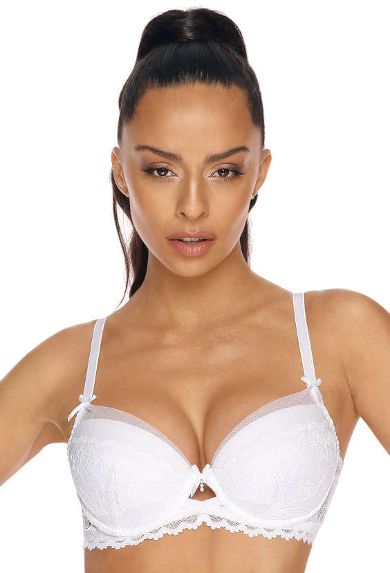 Biustonosz push up biały Angel M 3329 11 80E MAT Lingerie Moda