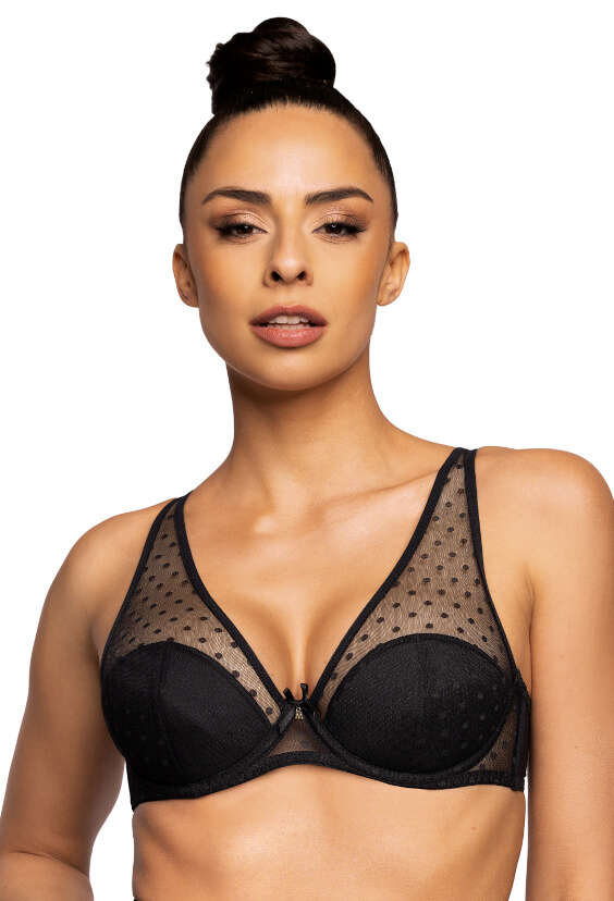 Biustonosz Push Up Czarny Dotssy M 3714 11 1 65B MAT Lingerie Moda