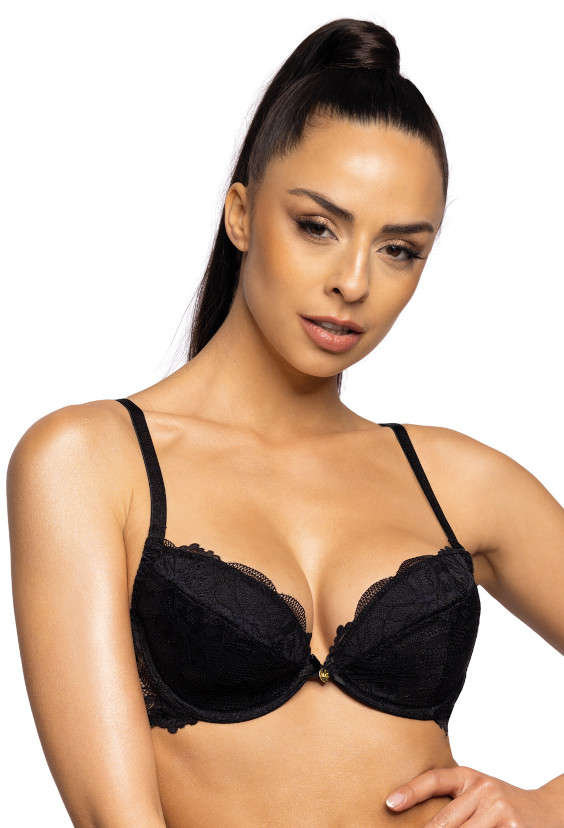 Biustonosz Push Up Czarny Nell M C Mat Lingerie Moda Sklep