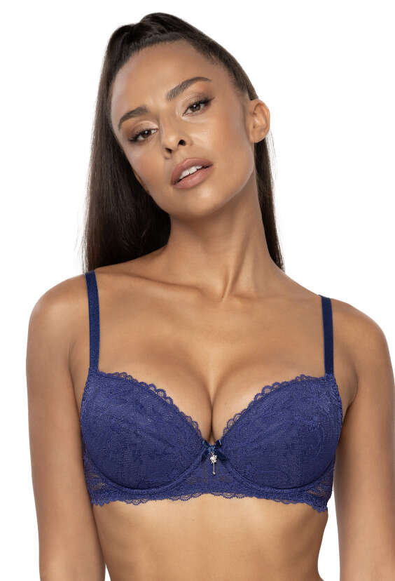 Biustonosz Push Up Granat Maxine M F Mat Lingerie Moda