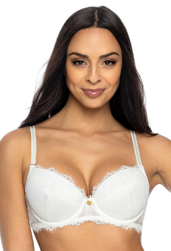 Biustonosz Push Up Mleko Evie M 3522 11 85A MAT Lingerie Moda Sklep