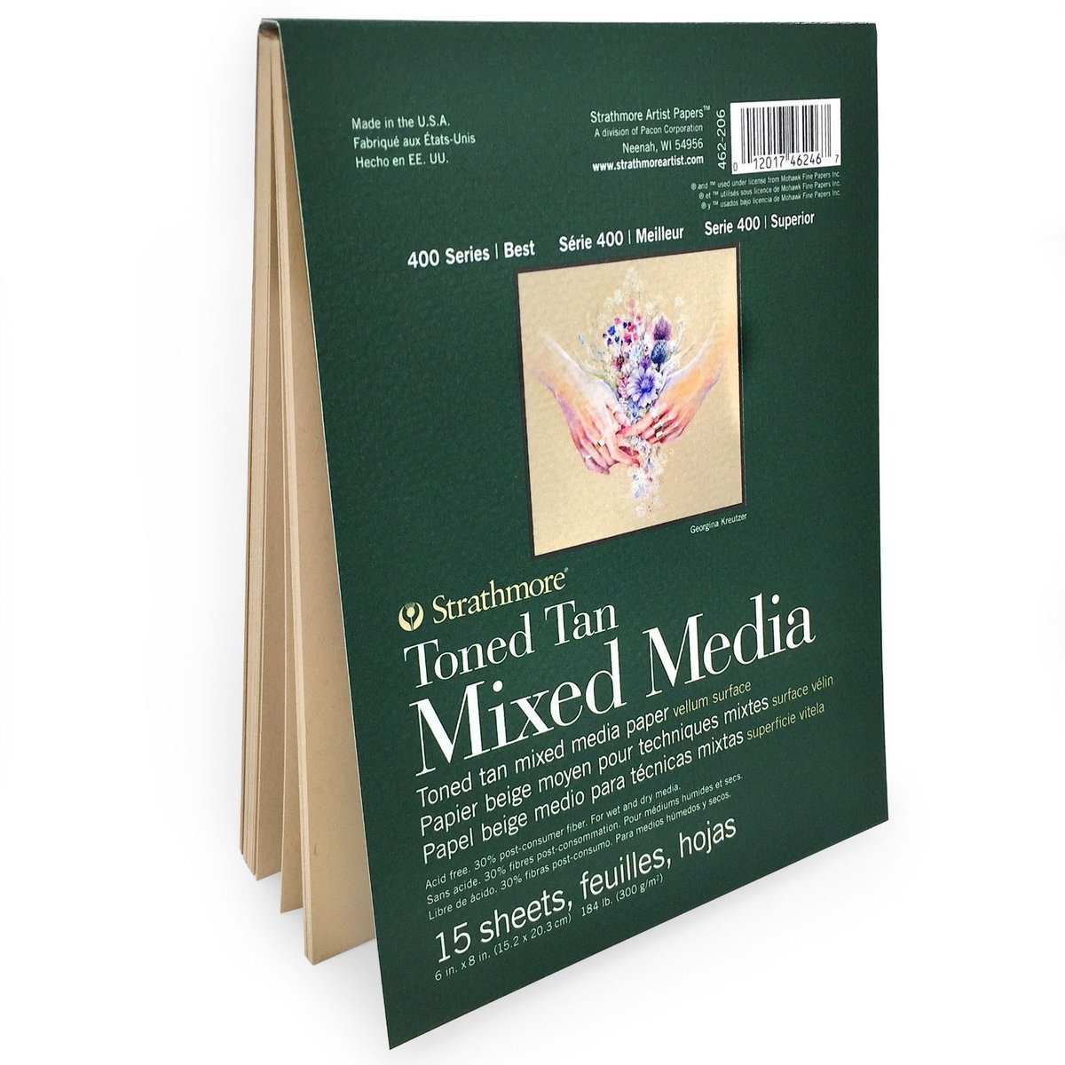 Blok Mixed Media Strathmore 400 15X20 300G 15 Kartek Toned Tan