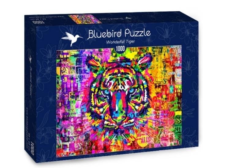 Bluebird Puzzle Kolorowy Tygrys 1000 El Bluebird Sklep EMPIK