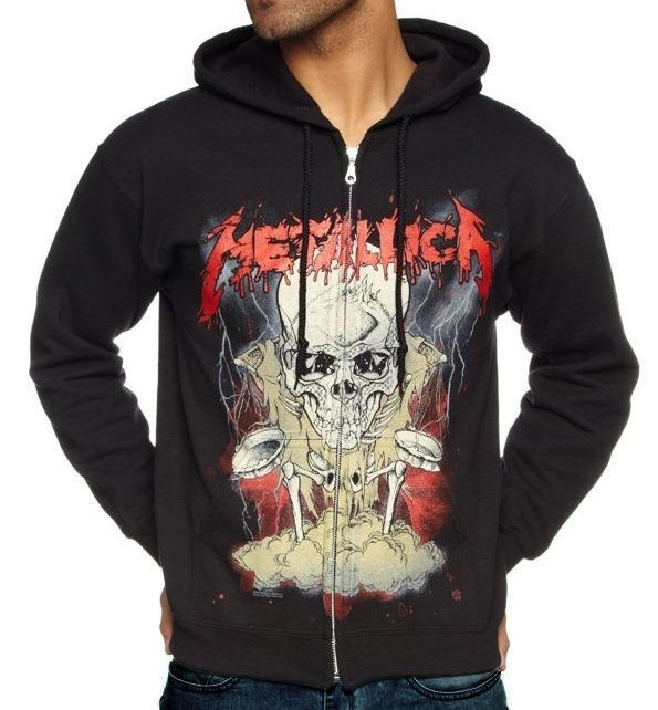 Bluza METALLICA LIGHTNING BORIS Rozpinana Z Kapturem S Pozostali