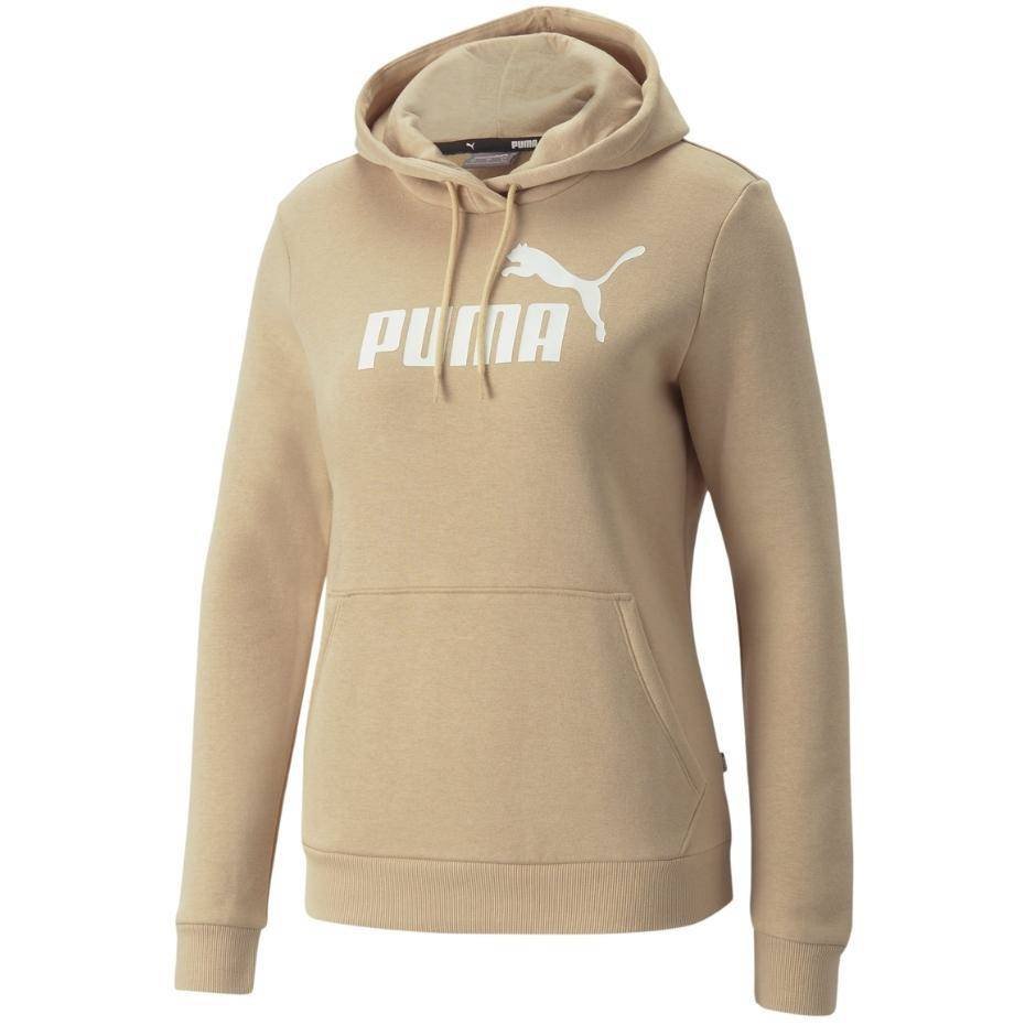 Bluza sportowa Damska Puma Ess Logo Hoodie Fl Beżowa 586789 67 S Puma