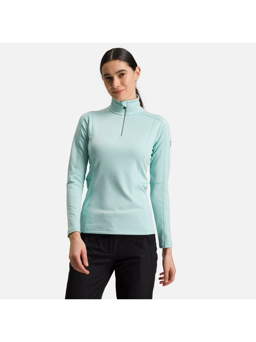 Bluza sportowa Narciarska Damska Rossignol W Classique 1 2 Zip Miętowa