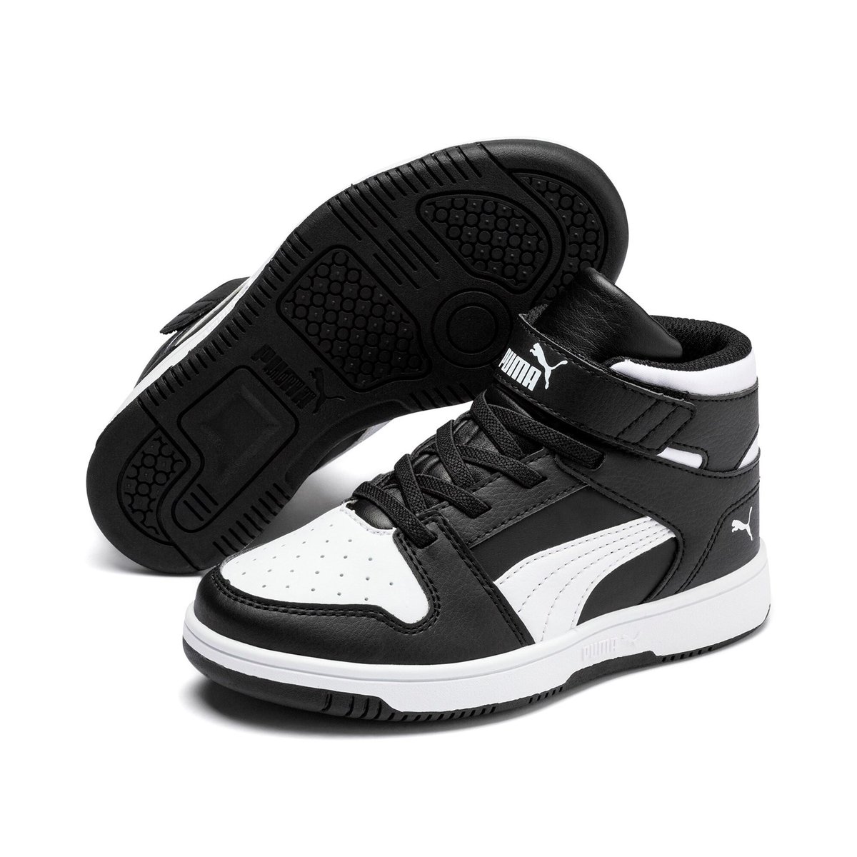 Buty sportowe dziecięce Puma REBOUND LAYUP SL V PS czarne 37048801 31