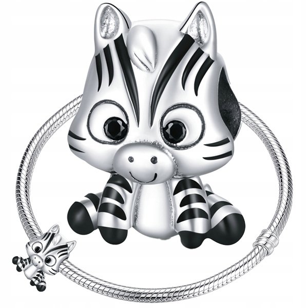 CHARMS ZEBRA Koralik Beads Srebro Pr 925 WatchMe Moda Sklep EMPIK