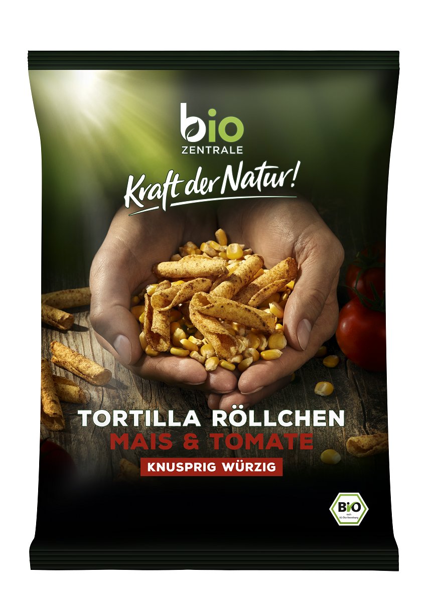 CHIPSY TORTILLA RURKA POMIDOROWE BEZGLUTENOWE BIO 125 G BIO ZENTRALE