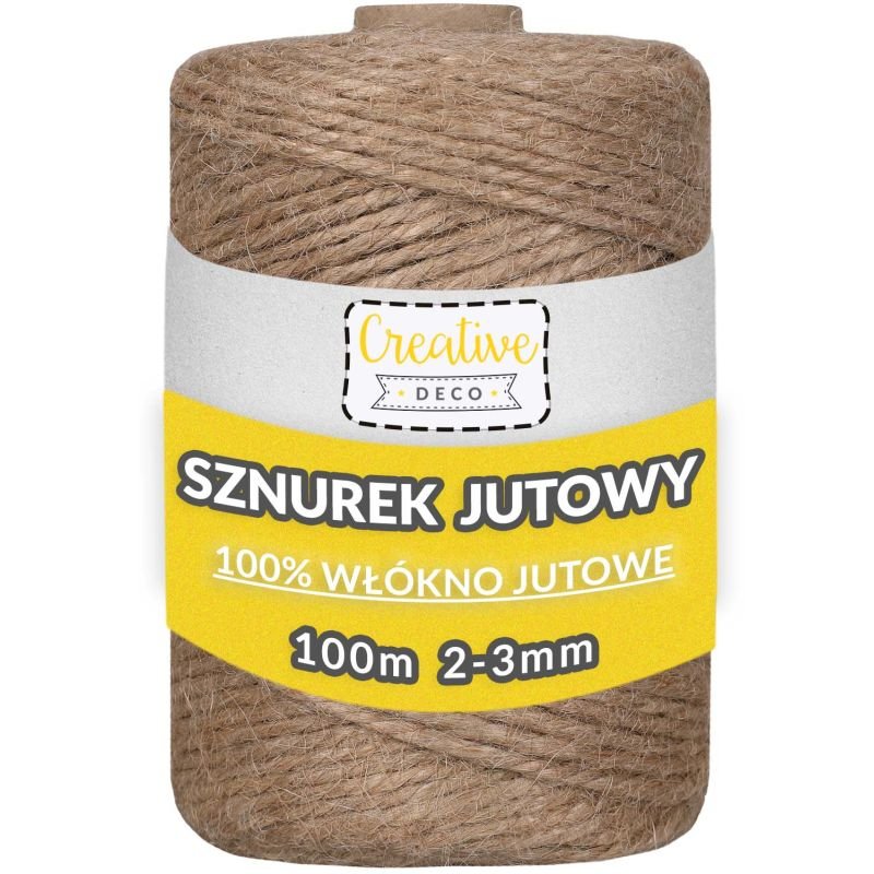 Creative Deco Sznurek Jutowy 100mx3mm Creative Deco Sklep EMPIK