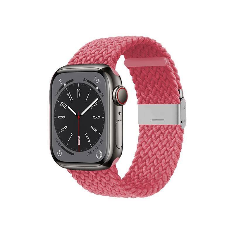 Crong Wave Band Pleciony Pasek Do Apple Watch 38 40 41 Mm Różowy