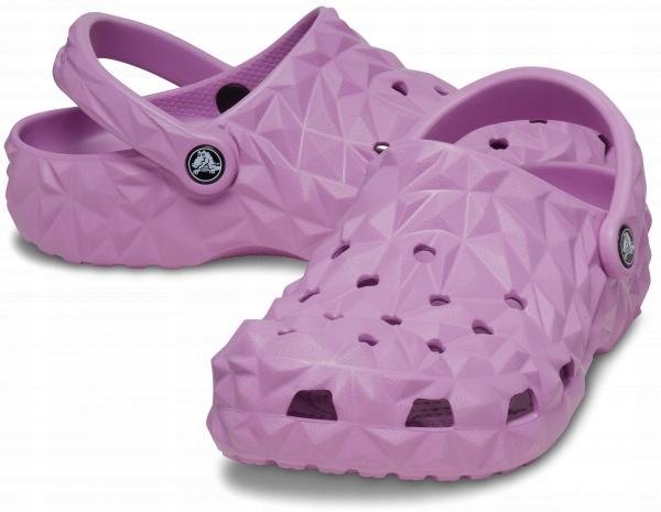 Damskie Buty Chodaki Klapki Crocs Classic Geometric Clog